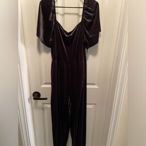 Old navy velvet jumpsuit
